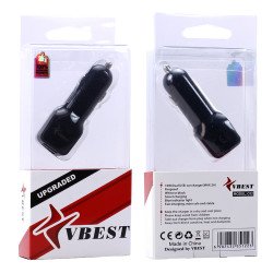 Universal Dual Car Power Smart Adapter Charger 2.1A (Black)